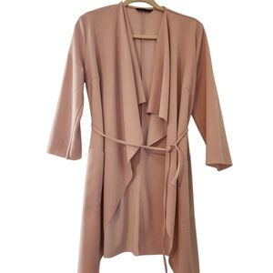 Women's Wrap Coat Lightweight SizeS. Blush Pink Color